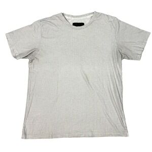 Rag & Bone T-Shirt Mens Size L Crewneck Polka Dot Print White AOP‎